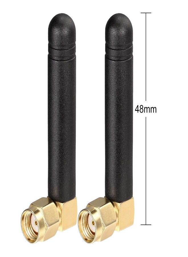 Bingfu Mini Dual Band WiFi 2.4GHz 5GHz 5.8GHz MIMO RP-SMA Male Right Angle Antenna (2-Pack) for FPV Bluetooth USB Adapter Computer PCIe Card WiFi Router Wireless Back Up Camera - Image 2